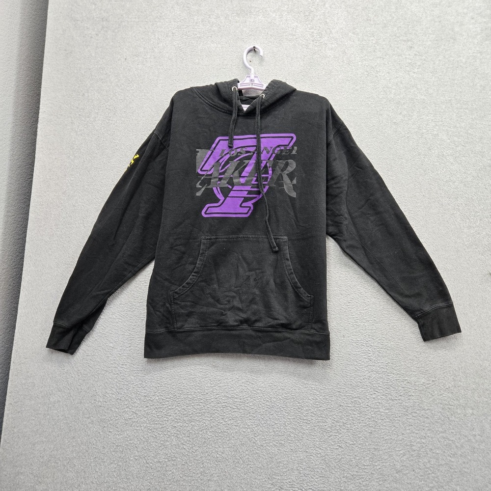 Los Angeles Lakers Men Hoodie L/G Black Graphic Express Fleece Pullover